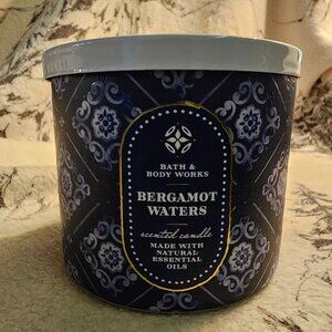 NEW! Bath and Body Works 3-wick candle. Bergamot Waters.